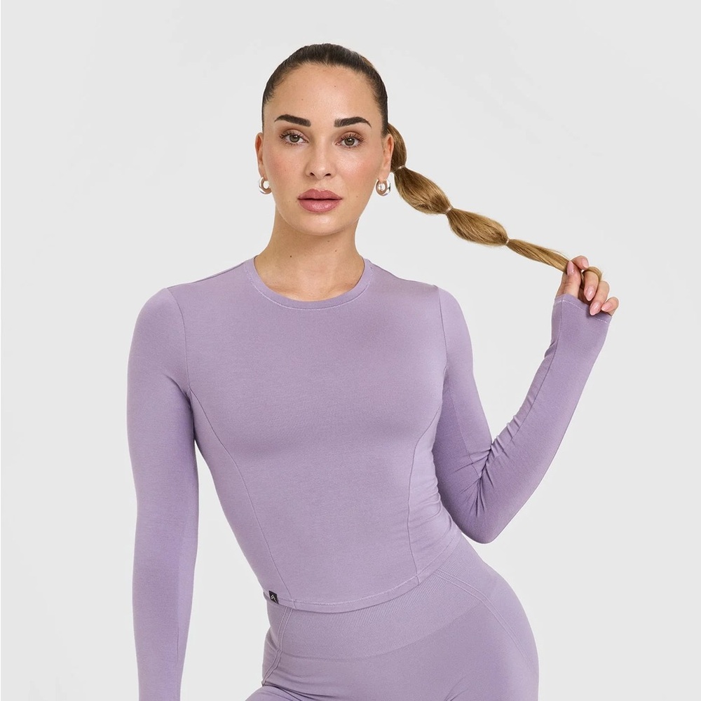 Oner Active Soft Purple Mellow Soft Mid Long Sleeve Top L